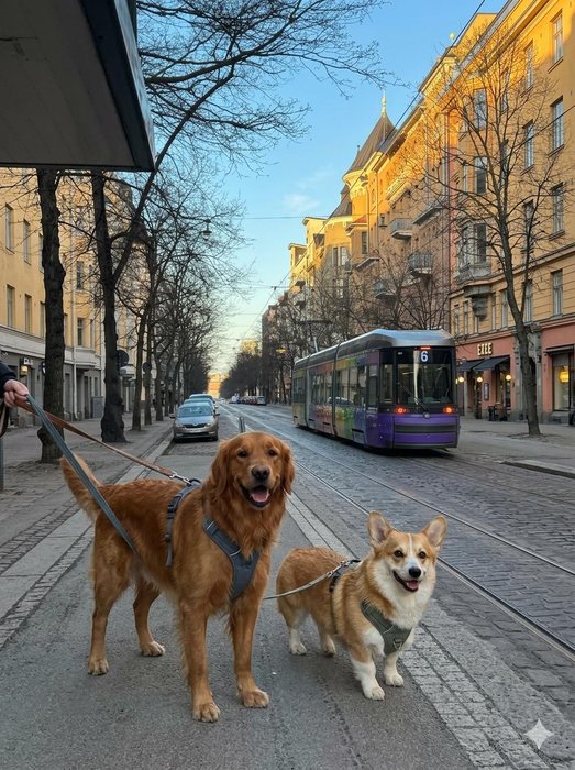 Dog city walk